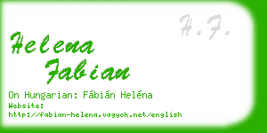 helena fabian business card