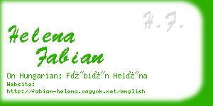 helena fabian business card